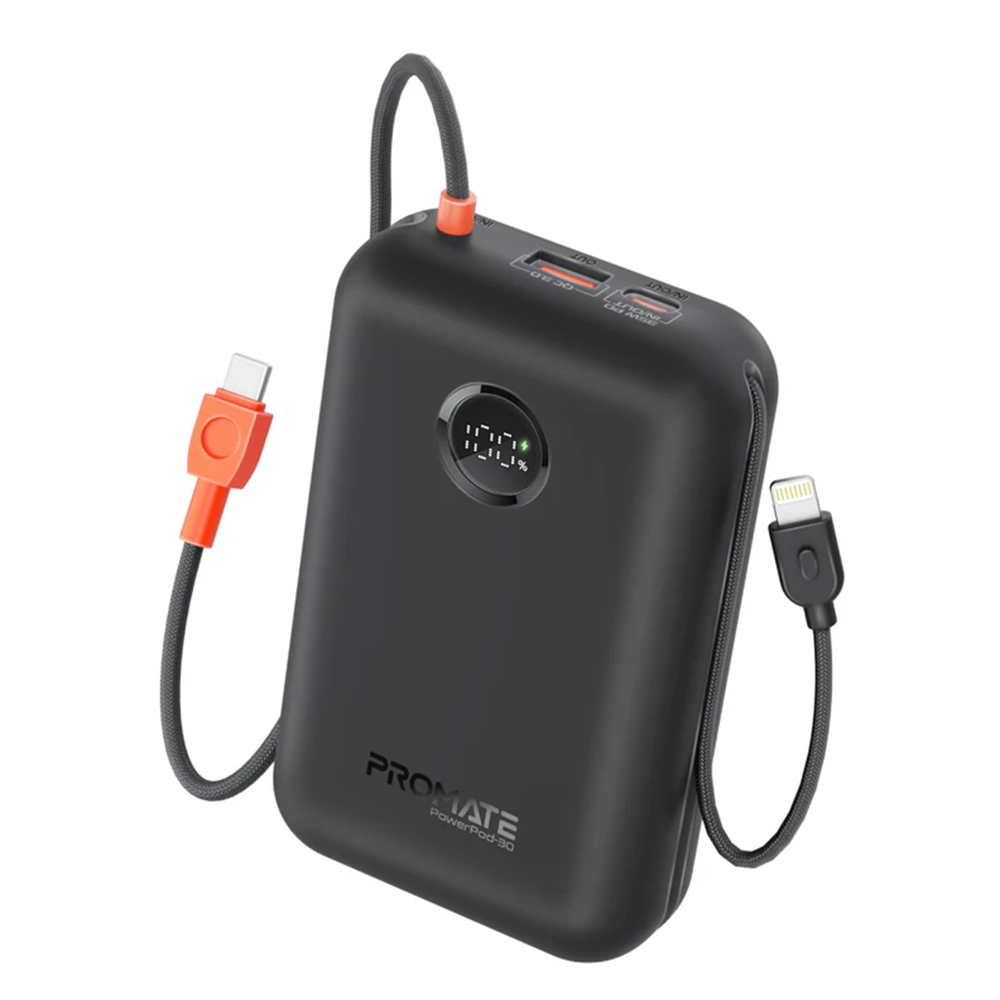 Promate PowerPod-30 30000mAh Compact Power Bank Promate PowerPod-30 30000mAh Compact Power Bank
